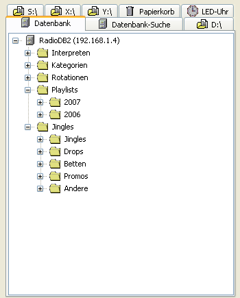 Struktur RadioDatenbank 