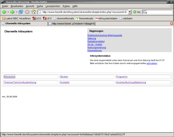 Startseite Infosystem Radio Okerwelle
     title=